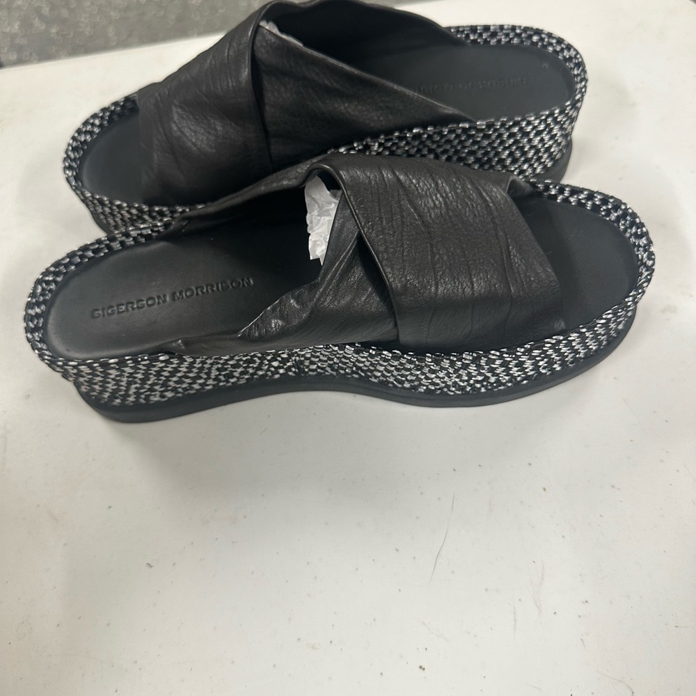 Sigerson Morrison Black and White Women's Sandals